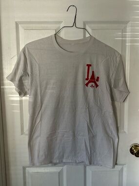 Paris Saint-Germain PSG Los Angeles Melrose Avenue Graphic Tee White